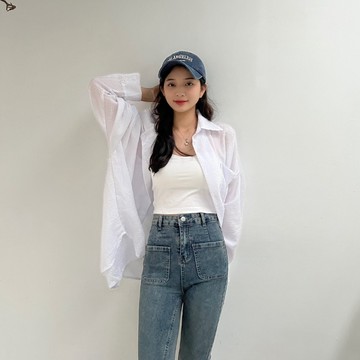 【Aa.chic】清新雙口袋寬鬆襯衫(三色).女裝/上衣/襯衫/條紋/格子/日常/穿搭/簡約/罩衫【C318969】
