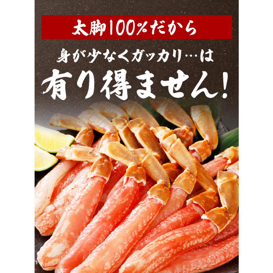 ズワイガニ 生 ポーション 1kg (500g×2) 送料無料 ずわい カニ 蟹 お刺身OK 棒肉 むき身 かにしゃぶ かに刺し お取り寄せグルメ 海鮮 丼 年末 お歳暮 [冷凍]