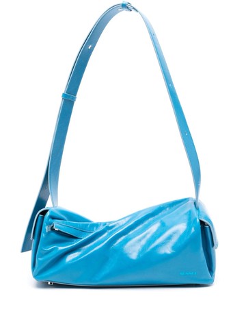 Sunnei - Labauletto Twisted leather shoulder bag - women - Calf Leather - One Size - Blue