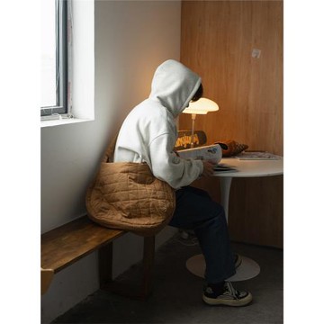 NOEARS秋冬絎棉云朵包日系大容量斜跨包多色中性風單肩百搭