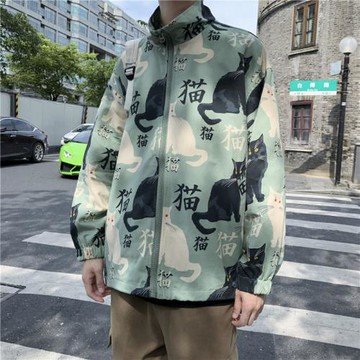 超火cec痞帥外套男韓版潮流休閑學生夾克立領棒球服上衣ins春秋季