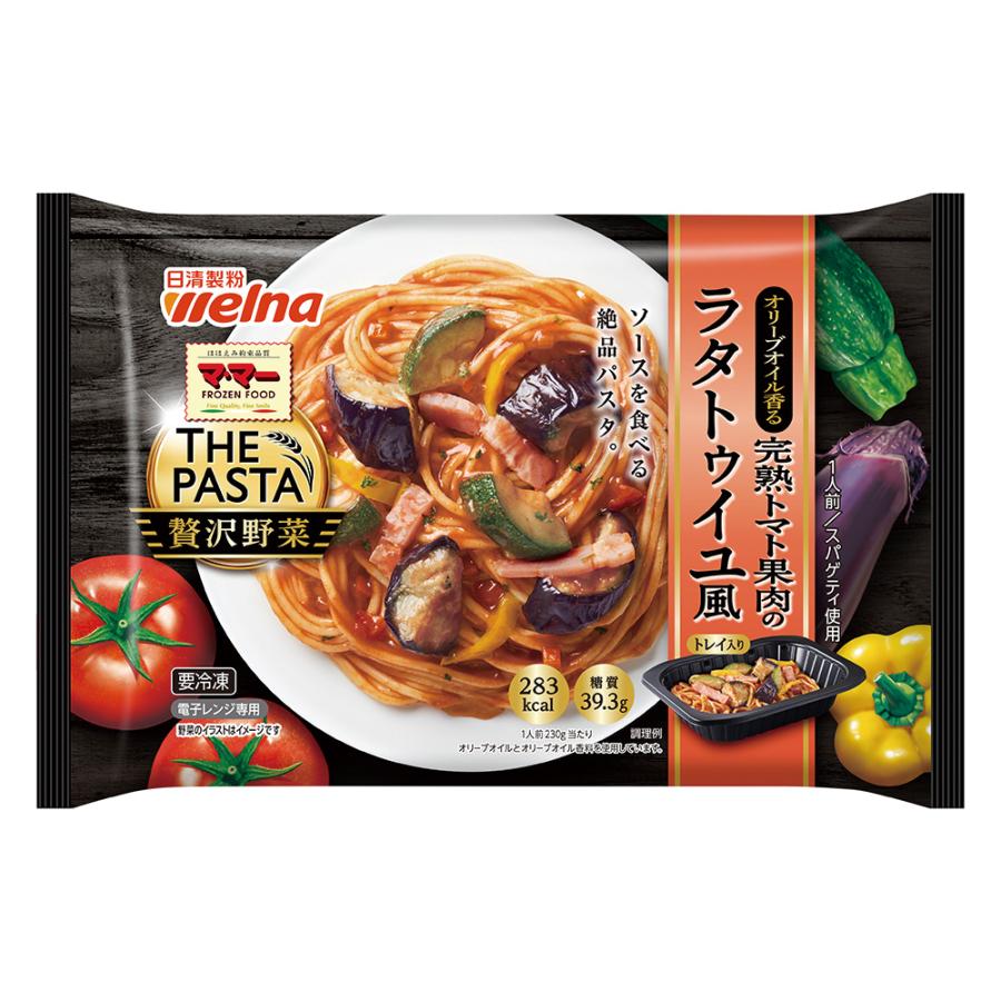 [冷凍食品] マ・マー THE PASTA 贅沢野菜 完熟トマト果肉のラタトゥイユ風 230g×12個