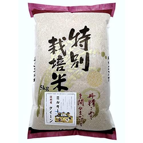 新米 信州産 特別栽培米 ミルキークイーン 5kg 令和5年産 《受注精米》 米 お米 コメ 長野県 信州ファーム荻原