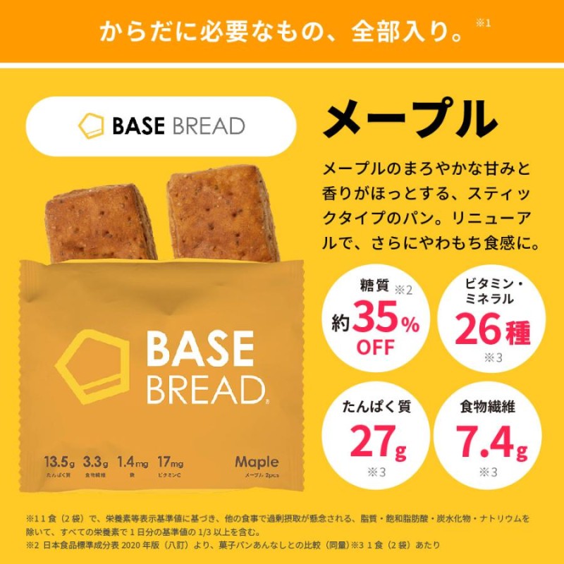 ReNEW 公式 BASE BREAD ベースブレッド メープル 16袋セット 完全栄養