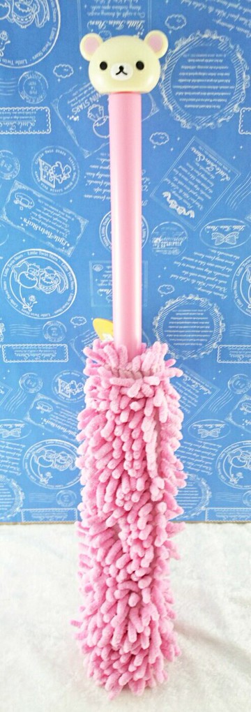 【震撼精品百貨】Rilakkuma San-X 拉拉熊懶懶熊 San-X 除塵棒-牛奶妹粉#97318 震撼日式精品百貨