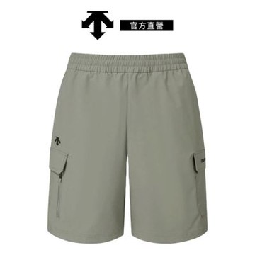 【DESCENTE】迪桑特 男士 工裝運動短褲 (卡其色)