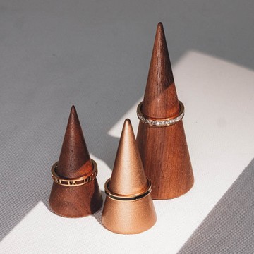 鏤空羅馬數字．純鋼戒指3件組