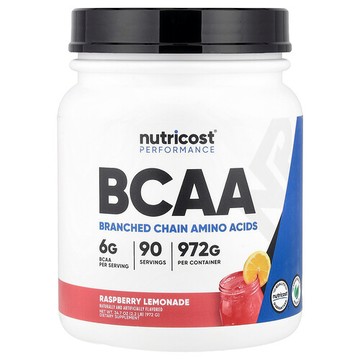 Nutricost, 表現提升，支鏈氨基酸，樹莓檸檬水味，2.2 磅（972 克）
