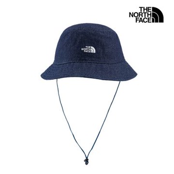 【The North Face 官方旗艦】 北面男女款藍色可調節可拆卸帽帶漁夫帽｜8CGJAL7