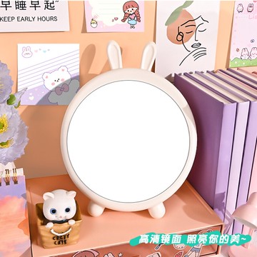 日韓風ins妝鏡臺式少女心桌面歐式宿舍學生用可掛鏡便攜美妝鏡子