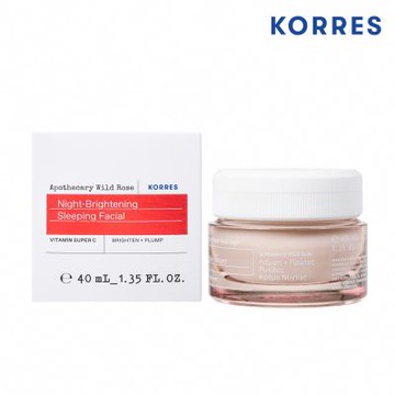 KORRES 地中海野玫瑰維C透亮晚安面膜 40ml Apothecary Wild Rose Night-Brightening Sleeping Facial