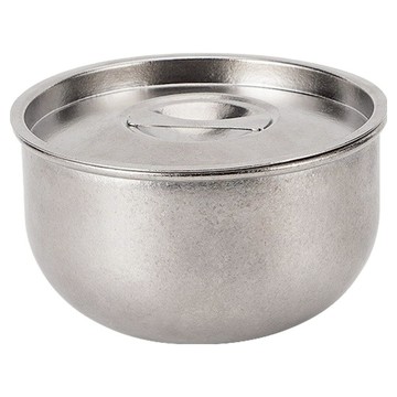 TEMPEST 純鈦蒸蛋碗 鈦銀色 550ML  鈦原色  1個