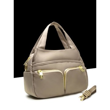 原創小眾設計休閑手提包女2025日韓時尚純色大容量多隔層單肩斜挎