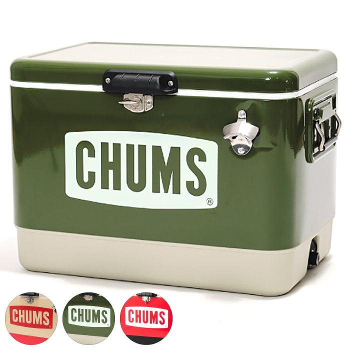 CHUMS Steel Cooler Box 54L チャムススチールクーラーボックス54リットル ハードクーラー BBQ キャンプ  CH62-1802 | LINEショッピング