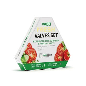 VAGO FRESH 食物真空閥 (轉接頭x1+真空閥x5)