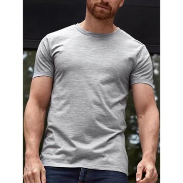 戶外美利奴羊毛速干衣透氣圓領登山徒步跑步美麗諾短袖男運動T恤