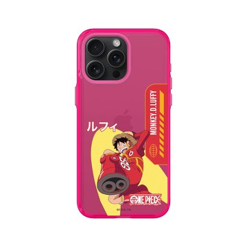iPhone 15 Pro Max Clear 粉漾桃 - 航海王 One Piece - 未來島蛋頭篇 - 魯夫