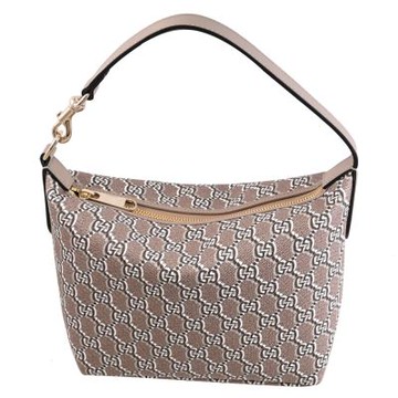 GUCCI GG Shadow Mini 塗層印花皮革手提/肩背包(淺棕)