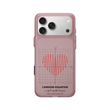 iPhone 17 Pro Max Clear (相機按鈕) 晶醺玫 - Valentine's Day Collection - 愛的方程式：心跳（紅）