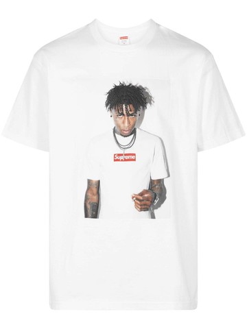 Supreme - NBA Youngboy cotton T-shirt - unisex - Cotton - L - White
