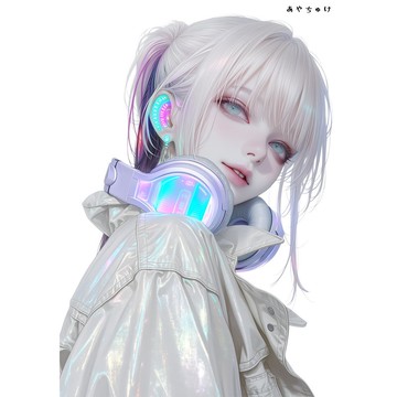 【5 月新作 3】07-124-0250 人物貼紙 賽博龐克風格