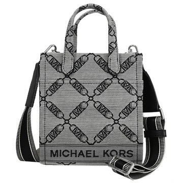 MICHAEL KORS GIGI 經典緹花布兩用托特包.黑
