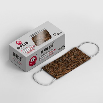 成人醫用口罩 (經典美食-海茸(電話線)款) 【30入/盒】
