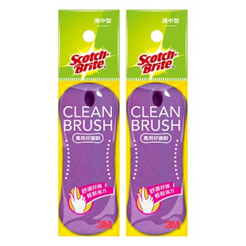 3M Scotch-Brite 百利 萬用好握刷 適中型  顏色隨機  2個