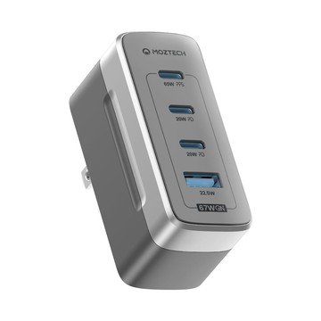 強！多孔神插頭！【蝦米良品】MOZTECH® Slimo 超薄氮化鎵電源充電頭 插頭 快充頭 67W/75W iPhone 三星 Macbook ipad