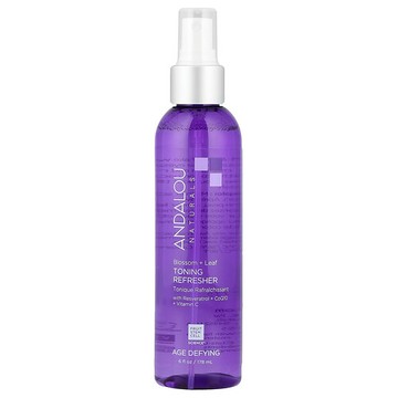 Andalou Naturals, 皮膚保濕調理水，花 + 葉，6 液量盎司（178 毫升）