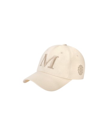 MARDI MERCREDI 棒球帽 奶油色 米色刺繡LOGO 經典小雛菊 CAP M
