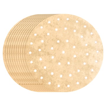 AHOYE 木漿無漂白烘焙紙 圓形 100張 氣炸鍋/蒸籠紙  8吋(20cm)  1組