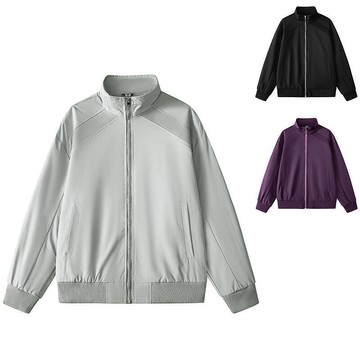 【台灣出貨🔥人氣熱銷】秋冬季立領夾克 純色軟殼外套 男生登山服 男女款皮衣 騎行運動外套
