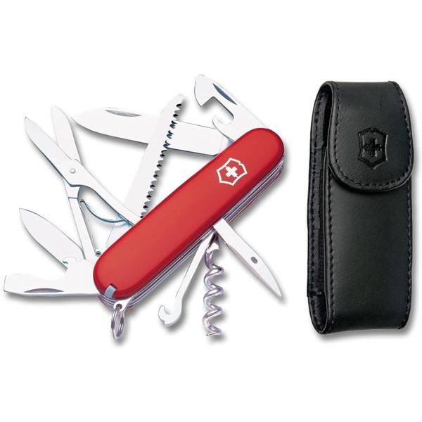 Victorinox ビクトリノックス　Swiss Army ポーチ付き15機能マルチツール Huntsman Pocket Knife with Pouch　（赤）