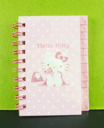 【震撼精品百貨】Hello Kitty 凱蒂貓 地址本-粉熊 震撼日式精品百貨