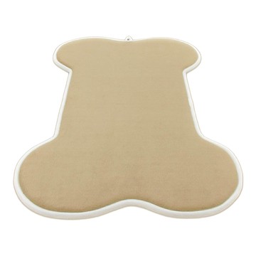 Cotton Field 棉花田傢飾 旺旺舒壓記憶綿 吸水防滑 骨型踏墊  48 x 70cm  淡褐色  1個