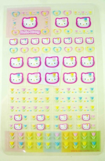 【震撼精品百貨】Hello Kitty 凱蒂貓~KITTY貼紙-透鬱金香