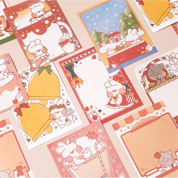 🍋檸檬青🍋 台灣現貨火龍兔系列手繪卡通8款100張入便攜可撕便簽本可書寫留言本記事本