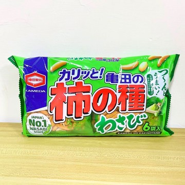 龜田製菓 柿種米果山葵口味 6袋入