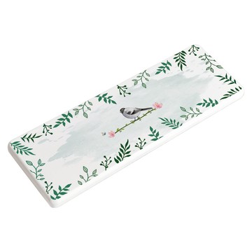 台灣製造 自創 插畫系列 珪藻土洗漱墊_水彩小鳥_廠商直送