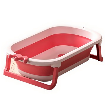 LILIKOKO 哩哩摳摳 皇冠加大兒童澡盆 粉色 摺疊便攜，寶寶洗澡神器  1個
