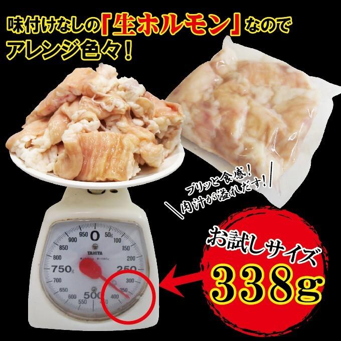 牛シマチョウ　338g　素材そのまま味付け無し冷凍　アメリカ産 焼肉 牛もつ ホルモン シマ腸 大腸