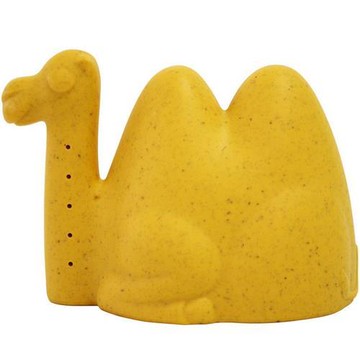 《八幡化成》造型雙格量米杯(橘駱駝)