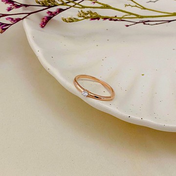 14K | 5分甜方糖_戒指