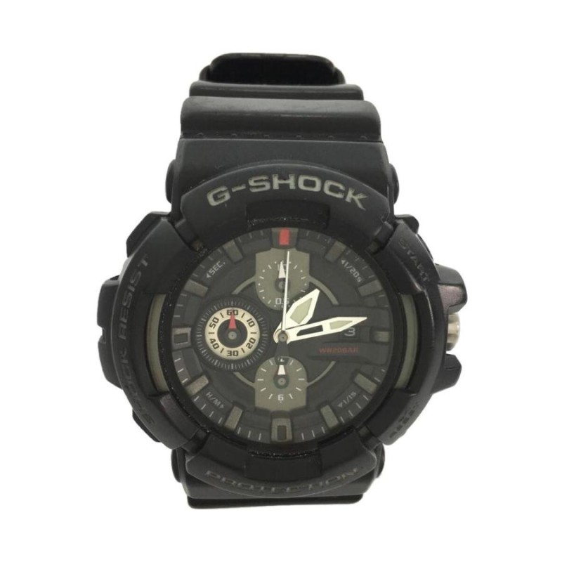 CASIO◇クォーツ腕時計・G-SHOCK/アナログ/ラバー/BLK | LINEショッピング