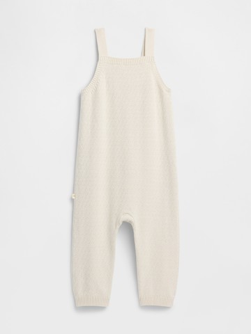 嬰兒裝 純棉吊帶褲-象牙白