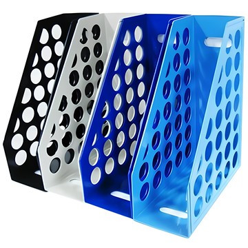 W.I.P 台灣聯合 AMF6800 開放式圓孔雜誌箱 資料盒 書架 公文架 雜誌架