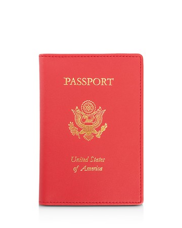Royce New York Leather Rfid-Blocking Gold-Accented U. s. Passport Case