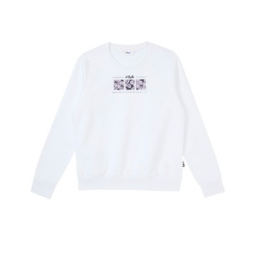 FILA 女長袖圓領T恤-白色 5TEZ-5515-WT