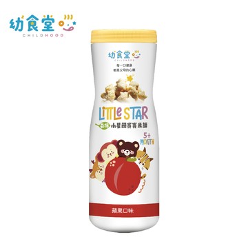 幼幼食堂 - 小星願有機蘋果星星幼兒米菓-36g/罐
